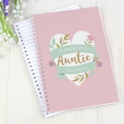 Personalised Floral Heart A5 Notebook -PERSONALISE STORE p0512aa62 2