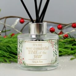 Personalised "Wonderful Time Of The Year" Christmas Reed Diffuser