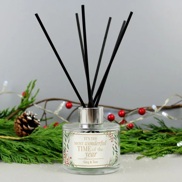 Personalised "Wonderful Time Of The Year" Christmas Reed Diffuser 5 Personalised "Wonderful Time Of The Year" Christmas Reed Diffuser - Image 5