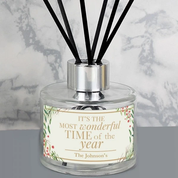 Personalised "Wonderful Time Of The Year" Christmas Reed Diffuser 7 Personalised "Wonderful Time Of The Year" Christmas Reed Diffuser - Image 7