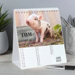 Personalised Cute Animals Desk Calendar 8 Personalised Cute Animals Desk Calendar -PERSONALISE STORE p0512ab12 2
