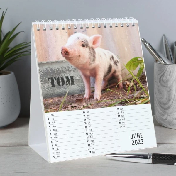 Personalised Cute Animals Desk Calendar 3 Personalised Cute Animals Desk Calendar - Image 3