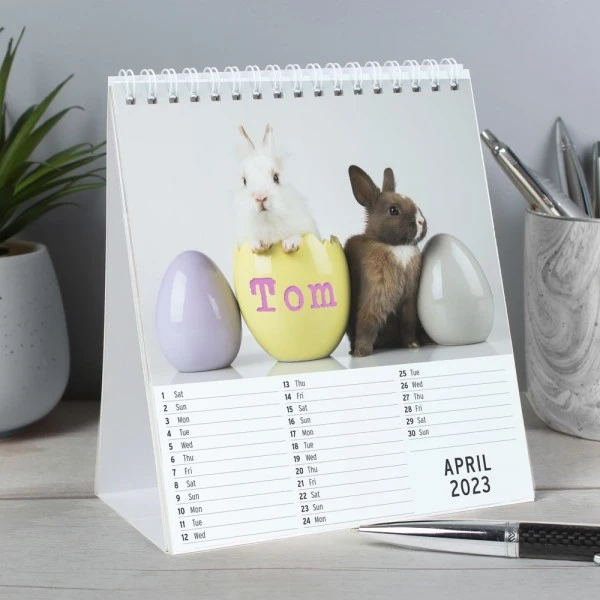 Personalised Cute Animals Desk Calendar 4 Personalised Cute Animals Desk Calendar - Image 4