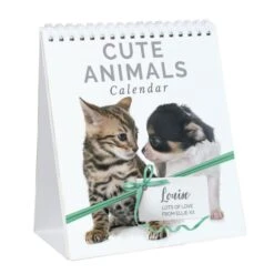 Personalised Cute Animals Desk Calendar 10 Personalised Cute Animals Desk Calendar -PERSONALISE STORE p0512ab12 4