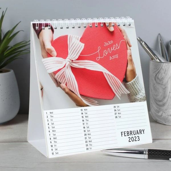 Personalised Couples Desk Calendar 3 Personalised Couples Desk Calendar - Image 3