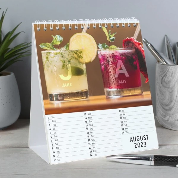 Personalised Couples Desk Calendar 4 Personalised Couples Desk Calendar - Image 4