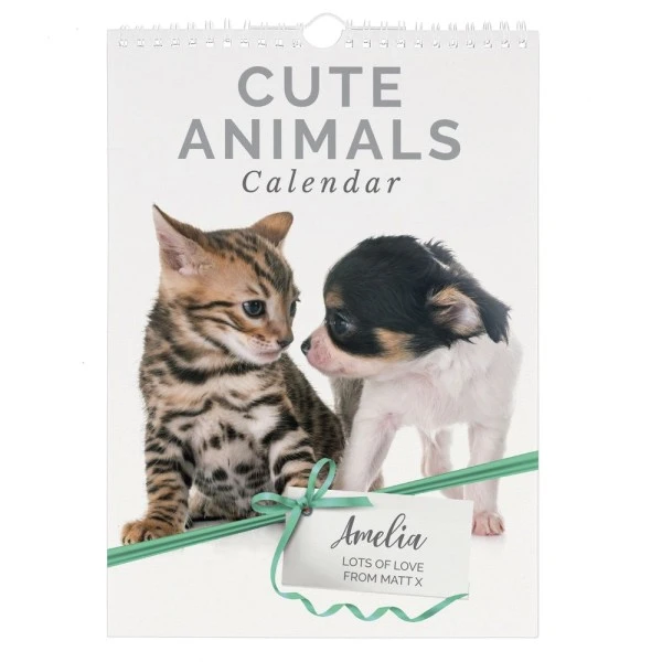 Personalised A4 Cute Animals Calendar 5 Personalised A4 Cute Animals Calendar - Image 5