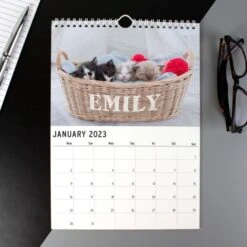 Personalised A4 Cats & Kittens Calendar -PERSONALISE STORE p0512ab27 3