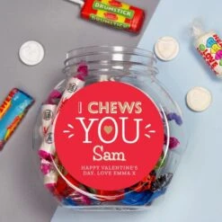Personalised I Chews You Sweet Jar -PERSONALISE STORE p0512ab35 2