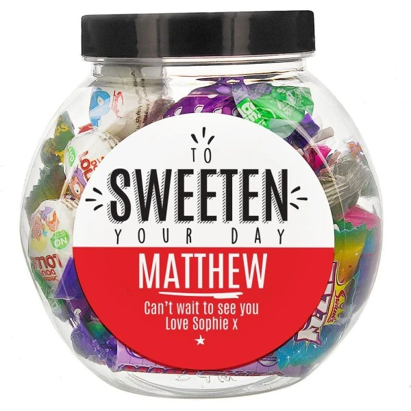 Personalised To Sweeten Your Day Sweet Jar 2 Personalised To Sweeten Your Day Sweet Jar - Image 2