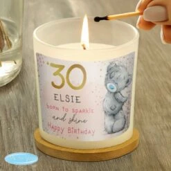 Personalised Me To You Sparkle & Shine Birthday Scented Jar Candle -PERSONALISE STORE p0512ac32 2