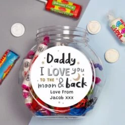 Personalised To The Moon And Back Sweet Jar