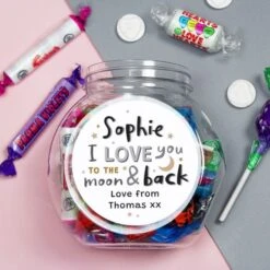 Personalised To The Moon And Back Sweet Jar 7 Personalised To The Moon And Back Sweet Jar -PERSONALISE STORE p0512ac56 2
