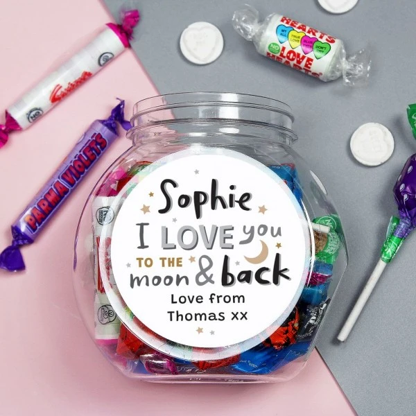 Personalised To The Moon And Back Sweet Jar 3 Personalised To The Moon And Back Sweet Jar - Image 3
