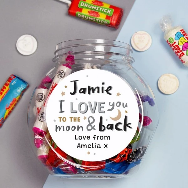 Personalised To The Moon And Back Sweet Jar 5 Personalised To The Moon And Back Sweet Jar - Image 5
