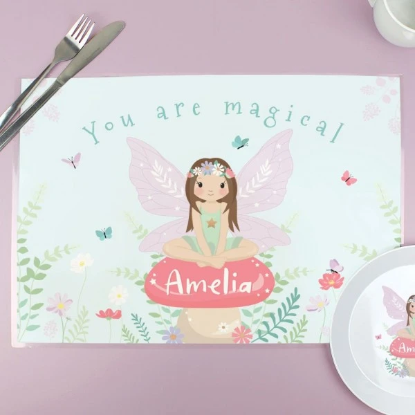 Personalised Toadstool Fairy Placemat 1 Personalised Toadstool Fairy Placemat
