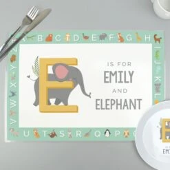 Personalised Animal Alphabet Placemat -PERSONALISE STORE p0512ac62 2