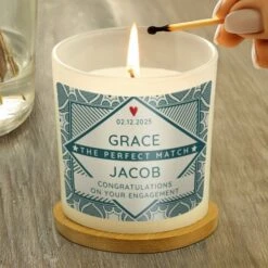 Personalised The Perfect Match Scented Jar Candle -PERSONALISE STORE p0512ad36 2