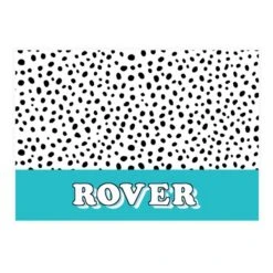 Personalised Blue Spots Dog Pet Bowl Mat -PERSONALISE STORE p0512ad98 3