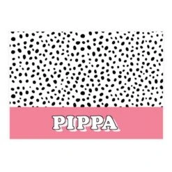 Personalised Pink Spots Dog Pet Bowl Mat 7 Personalised Pink Spots Dog Pet Bowl Mat -PERSONALISE STORE p0512ad99 3