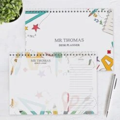 Personalised Teacher A4 Desk Planner -PERSONALISE STORE p0512ae03 3