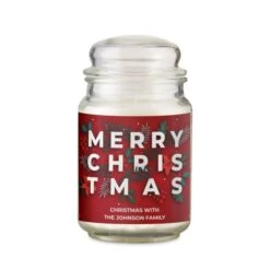 Personalised Christmas Large Scented Jar Candle -PERSONALISE STORE p0512ae15 4