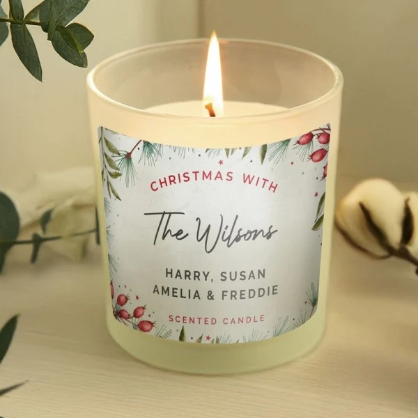 Personalised Christmas With... Scented Jar Candle 1 Personalised Christmas With... Scented Jar Candle
