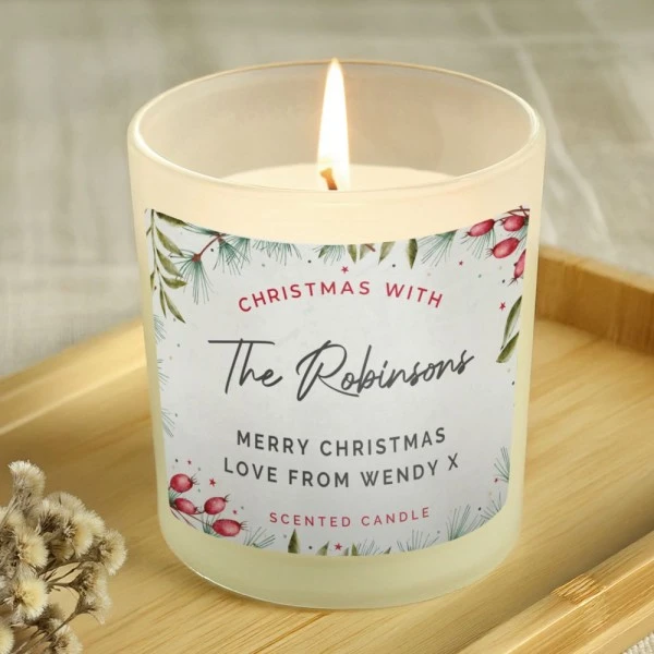 Personalised Christmas With... Scented Jar Candle 2 Personalised Christmas With... Scented Jar Candle - Image 2