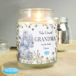 Personalised Me To You Floral Large Scented Jar Candle -PERSONALISE STORE p0512ae37 2