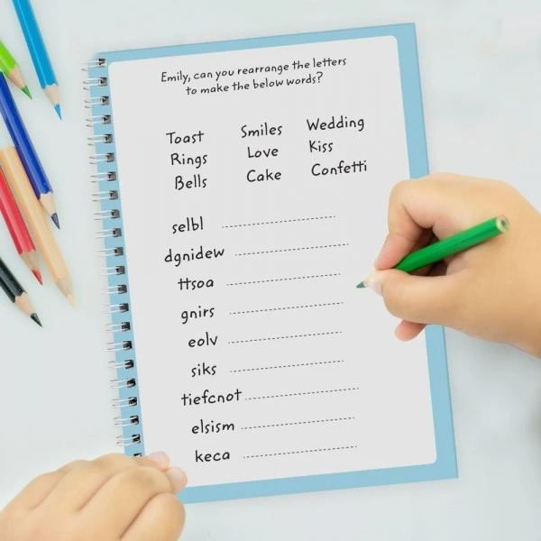 Personalised Wedding Activity A5 Notebook 7 Personalised Wedding Activity A5 Notebook - Image 7