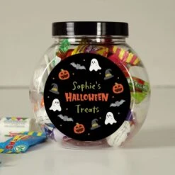 Personalised Halloween Sweets Jar -PERSONALISE STORE p0512ae77 2