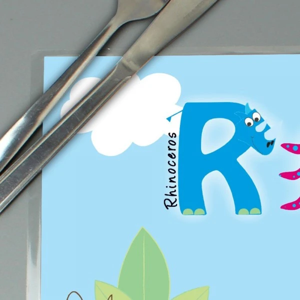 Personalised Blue Animal Alphabet Placemat 7 Personalised Blue Animal Alphabet Placemat - Image 7