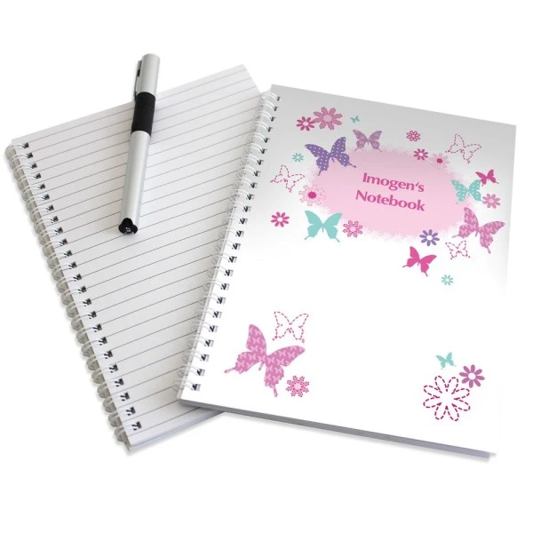 Personalised Butterfly A5 Notebook 2 Personalised Butterfly A5 Notebook - Image 2