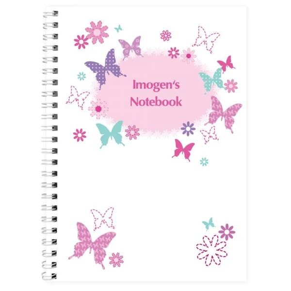 Personalised Butterfly A5 Notebook 3 Personalised Butterfly A5 Notebook - Image 3