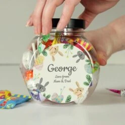 Personalised Easter Bunny Sweet Jar -PERSONALISE STORE p0512t97 2