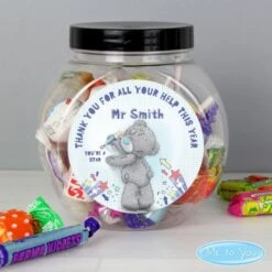 Personalised Me To You Teacher Sweets Jar 6 Personalised Me To You Teacher Sweets Jar -PERSONALISE STORE p0512v79 2