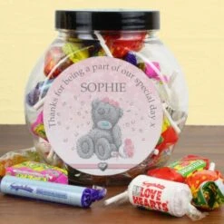 Personalised Me To You Bridesmaid Wedding Sweet Jar 7 Personalised Me To You Bridesmaid Wedding Sweet Jar -PERSONALISE STORE p0512v80 3