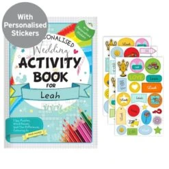 Personalised Wedding Activity Book With Stickers -PERSONALISE STORE p0512y66 3