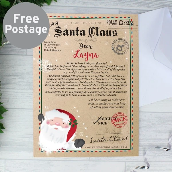 Personalised Santa Claus Letter 1 Personalised Santa Claus Letter