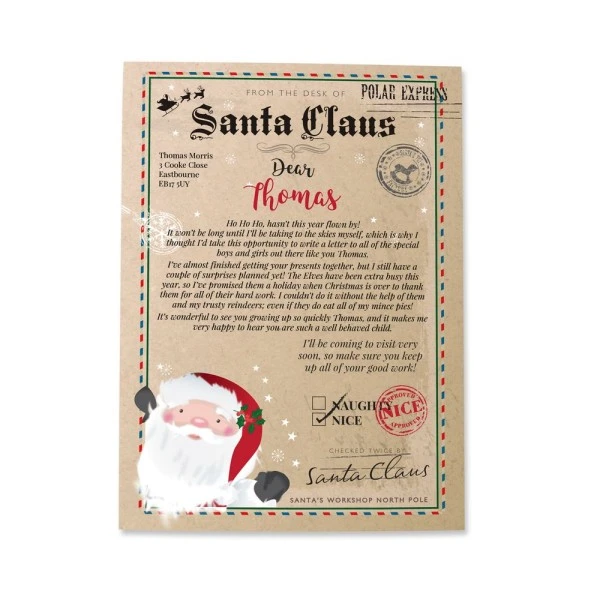 Personalised Santa Claus Letter 2 Personalised Santa Claus Letter - Image 2