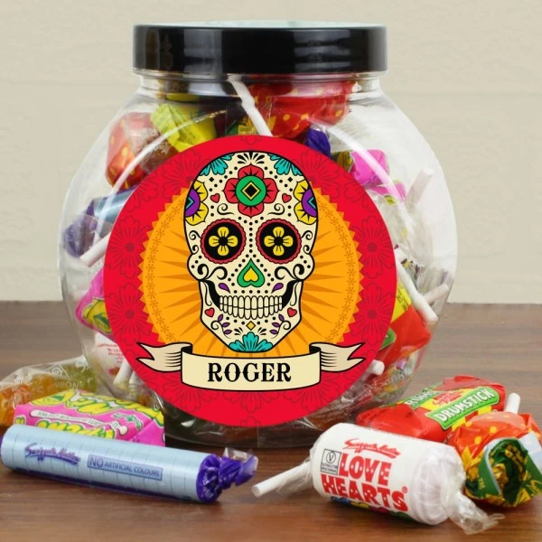 Personalised Sugar Skull Sweet Jar 3 Personalised Sugar Skull Sweet Jar - Image 3