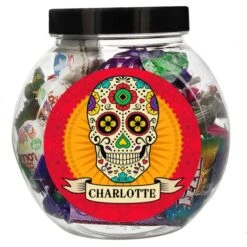 Personalised Sugar Skull Sweet Jar 10 Personalised Sugar Skull Sweet Jar -PERSONALISE STORE p0512z68 4