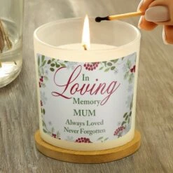 Personalised In Loving Memory Scented Jar Candle -PERSONALISE STORE p0512z98 2