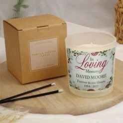 Personalised In Loving Memory Scented Jar Candle -PERSONALISE STORE p0512z98 3