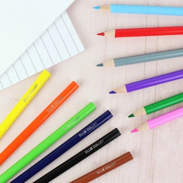 Personalised Pack Of 12 Colouring Pencils 1 Personalised Pack Of 12 Colouring Pencils