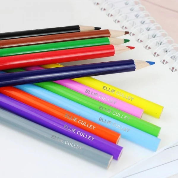 Personalised Pack Of 12 Colouring Pencils 3 Personalised Pack Of 12 Colouring Pencils - Image 3
