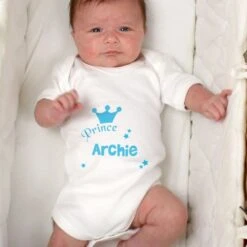 Personalised Prince Baby Vest -PERSONALISE STORE p0710a40 2