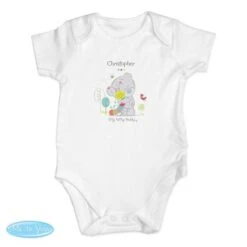 Personalised Tiny Tatty Teddy Cuddle Bug 0-3 Months Baby Vest -PERSONALISE STORE p0710g56 5