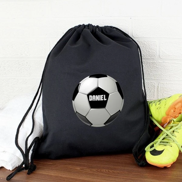 Personalised Football Black Kit Bag 1 Personalised Football Black Kit Bag