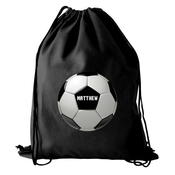 Personalised Football Black Kit Bag 2 Personalised Football Black Kit Bag - Image 2